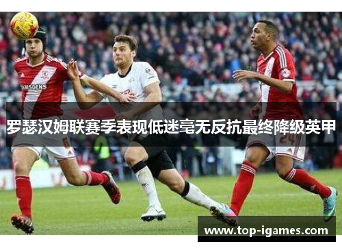 罗瑟汉姆联赛季表现低迷毫无反抗最终降级英甲 罗瑟汉姆联赛季表现低迷毫无反抗最终降级英甲